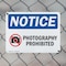 Signmission Photography Prohibited, 10 in W x Rectangle, Plastic OS-2PACK-NS-P-710-L-17272 - alternate 3